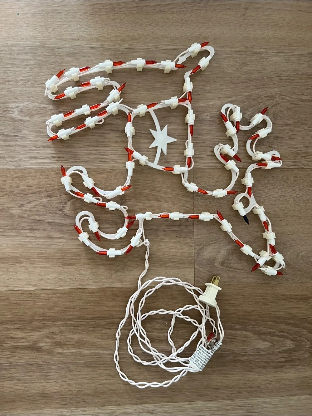 Red Light-Up Reindeer Accent Christmas Decor